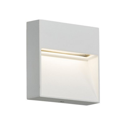 Luminosa LED Square Wall /Guide light - White, 230V IP44 2W