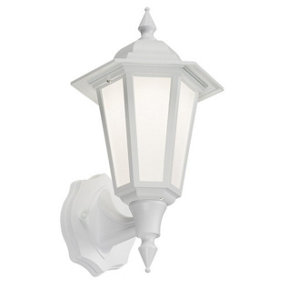 Luminosa LED Wall Lantern - White, 230V IP54 8W