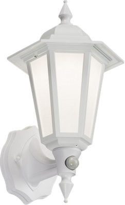 Luminosa LED Wall Lantern with Photocell Sensor - White 230V IP54 8W