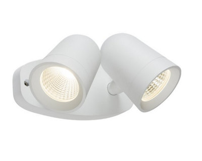 Luminosa LED White Twin Spot Floodlight, 230V IP65 18W