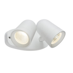 Luminosa LED White Twin Spot Floodlight, 230V IP65 18W