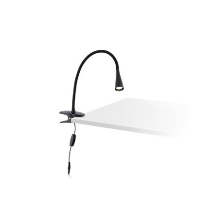 Luminosa Lena LED Table Clip On Lamp Black