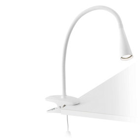 Luminosa Lena LED Table Clip On Lamp White