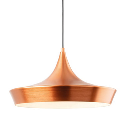 Luminosa Leo Dome Pendant Light Brushed Copper