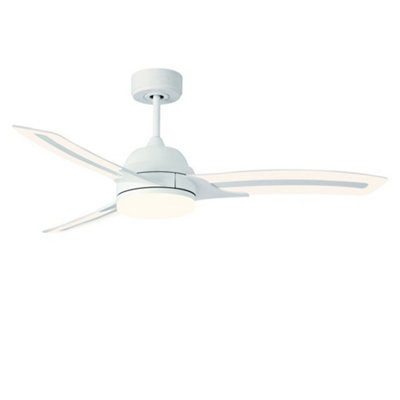 Luminosa Lighter 3 Blade SMART DC LED Ceiling fan 24W CCT | DIY at B&Q