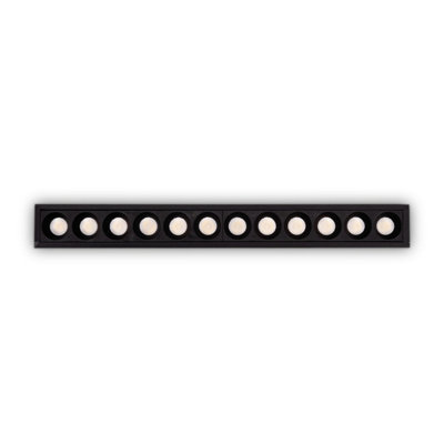 Luminosa Lika 20W 12x LED Recessed Downlight Black 3000K