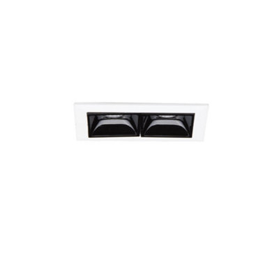 Luminosa Lika Twin Recessed Downlight Black, 4000K, 6W