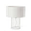 Luminosa Lindawhite 1 Light Table Lamp White, E27