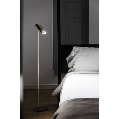 Luminosa Link 1 Light Floor Lamp Bronze GU10 11W