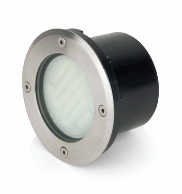 Luminosa Lio 1 Light Outdoor Recessed Spotlight Matt Nickel IP67