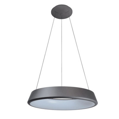 Luminosa Lizer LED Pendant Light 21W 1234Lm 3000K Grey