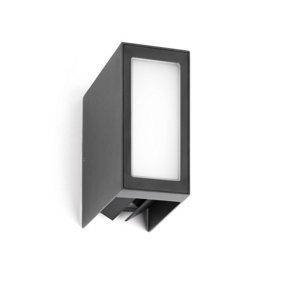 Luminosa Log LED Outdoor Wall Light White, Dark Grey IP54