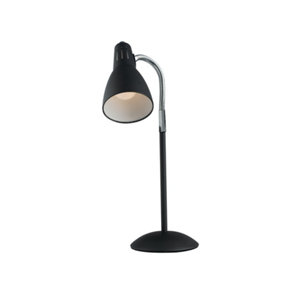 Luminosa Logiko Adjustable Table Task Lamp, Black, E14
