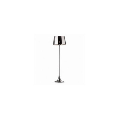 Luminosa London Cromo 1 Light Floor Lamp Chrome, E27