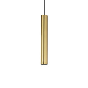 Luminosa Look Decorative Slim Pendants Brass Sat, GU10