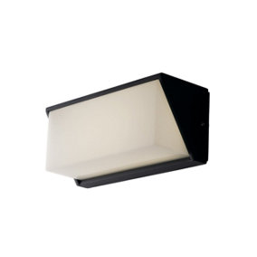 Luminosa Luxon Outdoor LED Aluminum Flush Wall Light, Anthracite, IP54, 4000K