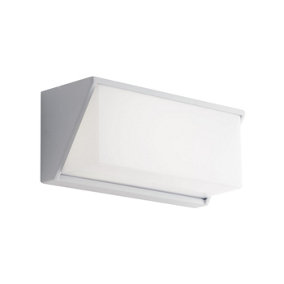 Luminosa Luxon Outdoor LED Aluminum Flush Wall Light, White, IP54, 4000K