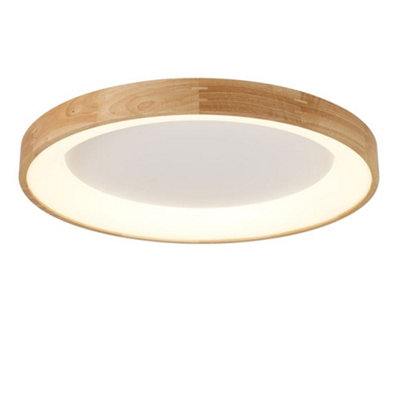 Luminosa Mad LED Ceiling Light 56W 4030Lm 3000K 92cm Natural Wood
