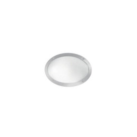 Luminosa Maddi 1 Light Diffuser Outdoor Flush Ceiling / Wall Light White IP66, E27