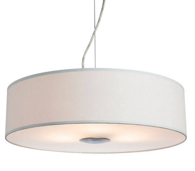 Luminosa Madison 3 Light Round Ceiling Pendant Cream, E27