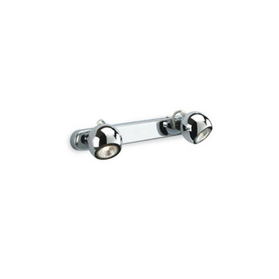 Luminosa Magnetic 2 Light Spotlights Bar Light Chrome, GU10