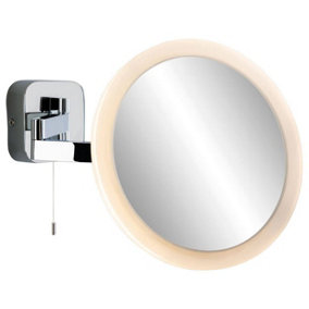 Luminosa Magnifying LED Bathroom Indoor Wall Light Mirror (Switched) Chrome IP44