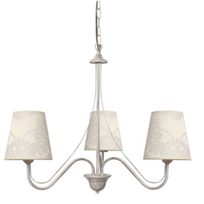 White chandelier b&q sales