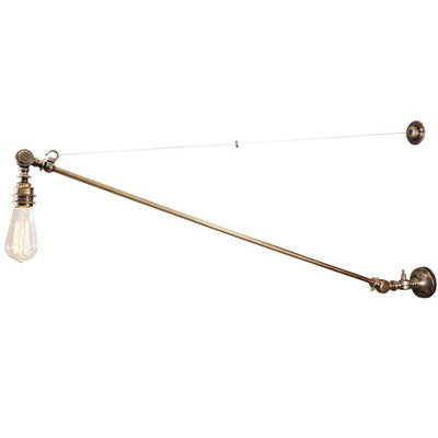 Luminosa Manick Wall Light, Antique Silver