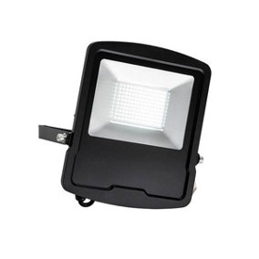 Luminosa Mantra Integrated LED Outdoor Wall Flood Light Matt Black, Glass IP65