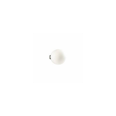 Luminosa Mapa Bianco 1 Light Small Globe Ceiling Flush Light White, E27
