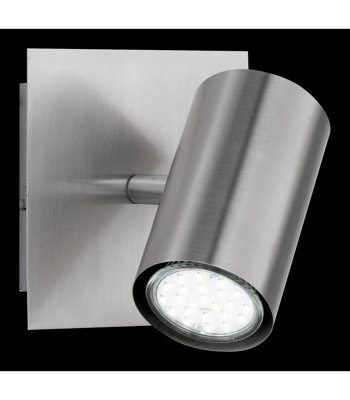 Luminosa Marley Modern Single Spotlight Nickel Matt - UK Stock