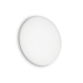 Luminosa Mib LED Outdoor Round Simple Flush White IP65, 3000K