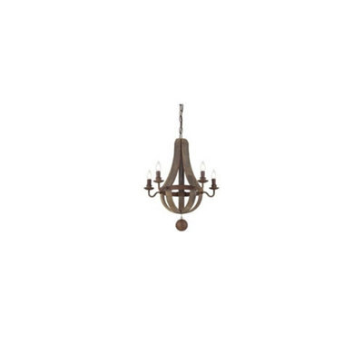 Luminosa Millennium  5 Light Ceiling Pendant Brown, E14