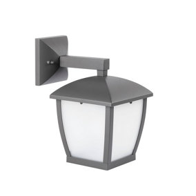 Luminosa Mini 1 Light Outdoor Small Wall Lantern Dark Grey IP44, E27