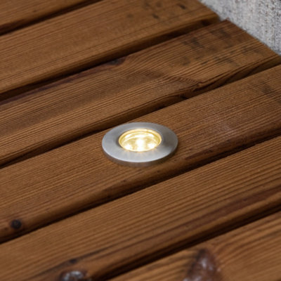 Luminosa Mini LED Outdoor 12V System Stainless Steel Recessed Ground ...