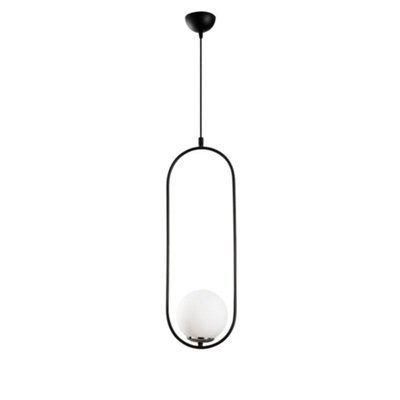 Luminosa Model 7 Deco 1-Light Globe Pendant Lamp Adjustable Height