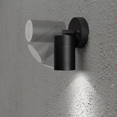 Luminosa Modena Outdoor Modern Wall Light Adjustable Black Ip-44, IP44