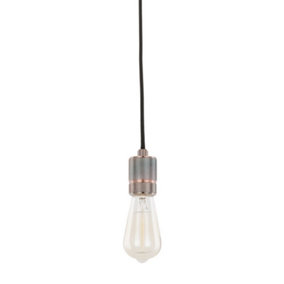 Luminosa Modern Hanging Pendant Lamp Holders Red Copper 1 Light , E27