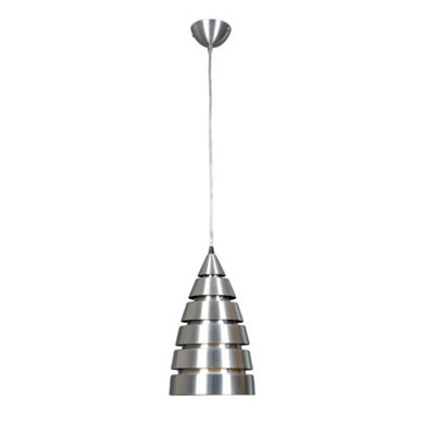 Luminosa Modern Hanging Pendant Satin 1 Light E27 Diy At Bandq