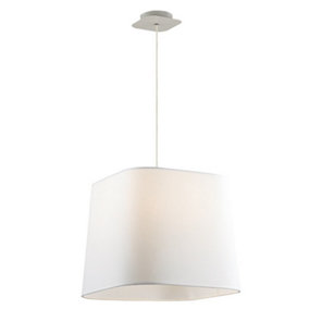 Luminosa Modern Hanging Pendant White 1 Light , E27