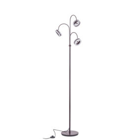 Luminosa Modern LED Floor Lamp Bronze, Warm White 3000K 1100lm