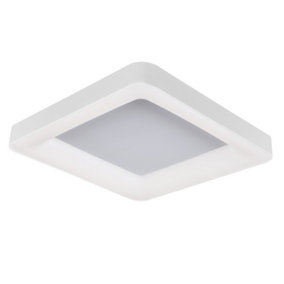 Luminosa Modern LED Flush Ceiling Light White, Warm White 3000K 2750lm Dimmable