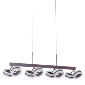 Luminosa Modern LED Hanging Pendant Bronze, Warm White 3000K 2450lm