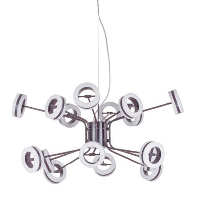 Luminosa Modern LED Hanging Pendant Bronze, Warm White 3000K 4900lm