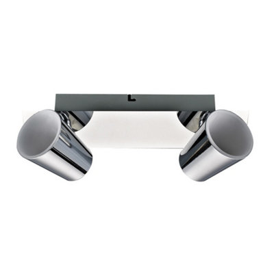 Luminosa Modern LED Spotlights Chrome, Warm White 3000K 500lm
