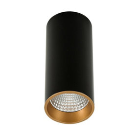 Luminosa Modern Technical LED Surface Mounted Black, Gold, Warm White 3000K 820lm
