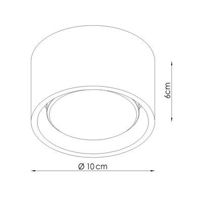 Luminosa Modo Surface Mounted Downlight Sage 1x GX53