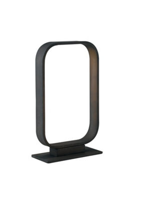 Luminosa Moka Integrated LED Table Globe Lamp Frame, Mocha, 4000K