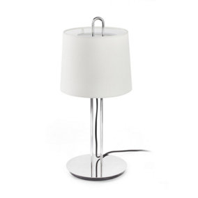 Luminosa Montreal Table Lamp Round Tapered White, E27