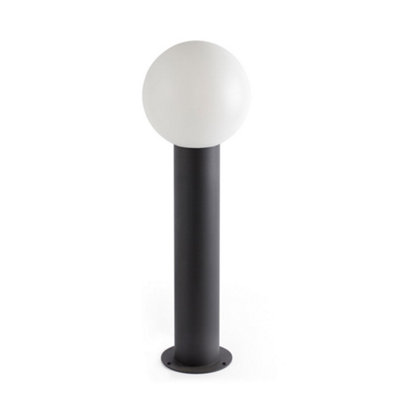 Luminosa Moon Bollards Outdoor Ground Light Grey, E27, IP44